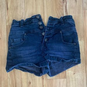 Short shorts, navy blue